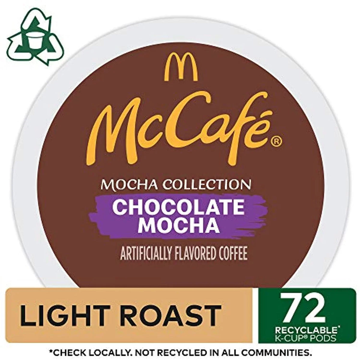 Count Coffee Single Flavored Coffee, Serve K-Cup Chocolate Mocha, Pods, 72 Mccafe Keurig