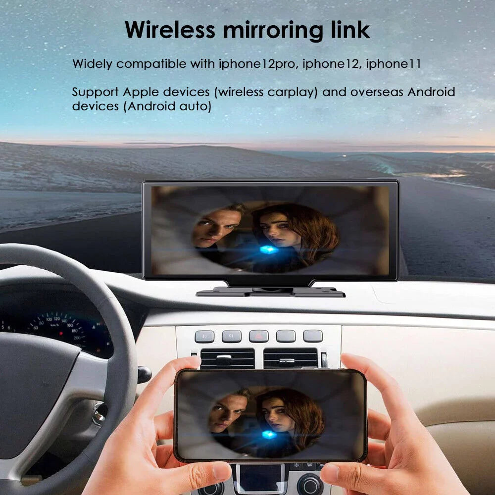 Camera Car Dual Android Wifi Channel ". 10.26'' Jahy2Tech Auto Wireless DVR Screen Dash 2K Touch