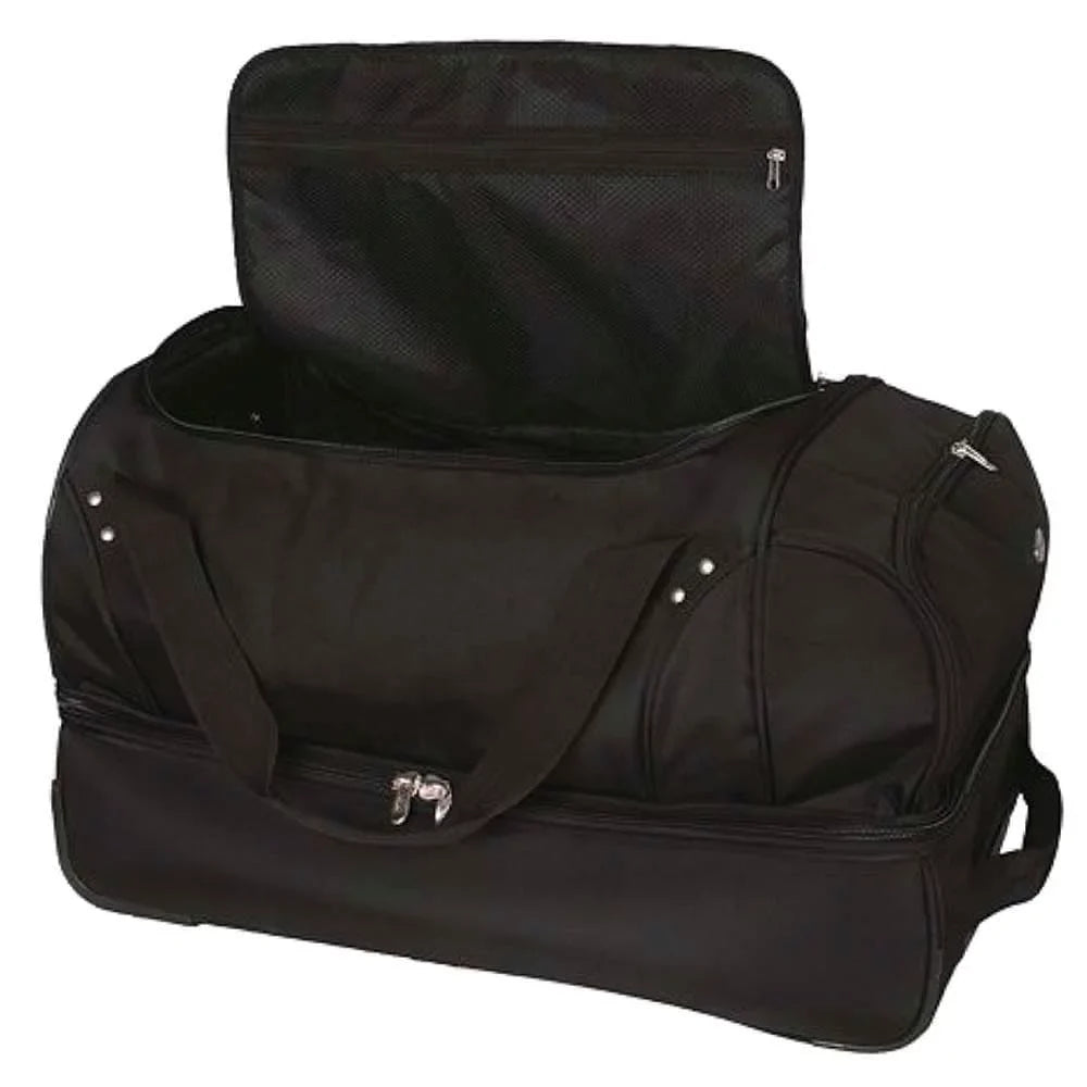 Duffel Rolling Drop 2-Wheel Bottom Bag MOJO Philadelphia Black 27'' Eagles