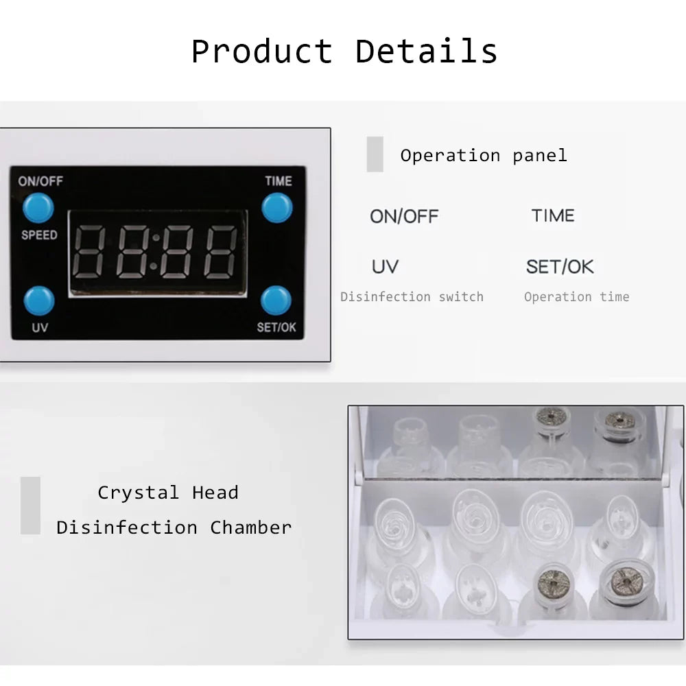 Using Professional Oxygen Facial Cosmetology Suerbeaty Beauty Skin Center Machine, Water Treatment for Rejuvenation Gas-liquid Epidermal Facial Peeling Equipment