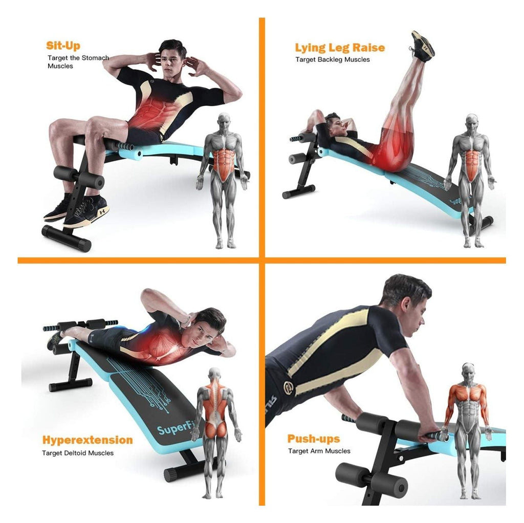Home , Up Sit Settings Workout Ab Handle for for Sit-up for Height Bench 3 Equipment Gym, Bench Reverse Adjustable with