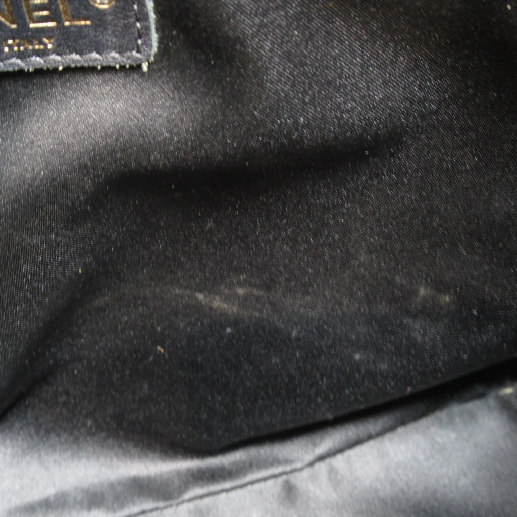 Matelasse Calf) (Grained ChainShoulder Black Pre-Owned Caviar Bag Skin (Fair)