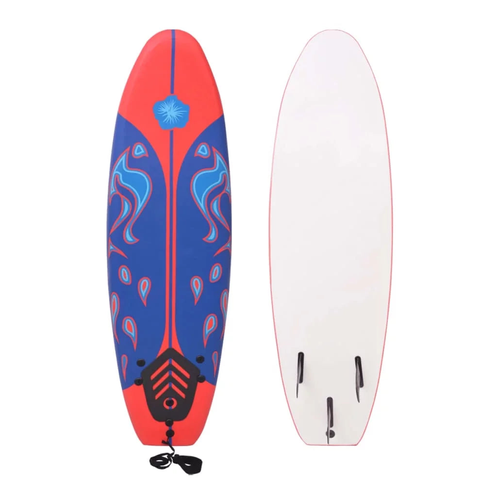 Buyweek Red Surfboard Blue and 66.9"