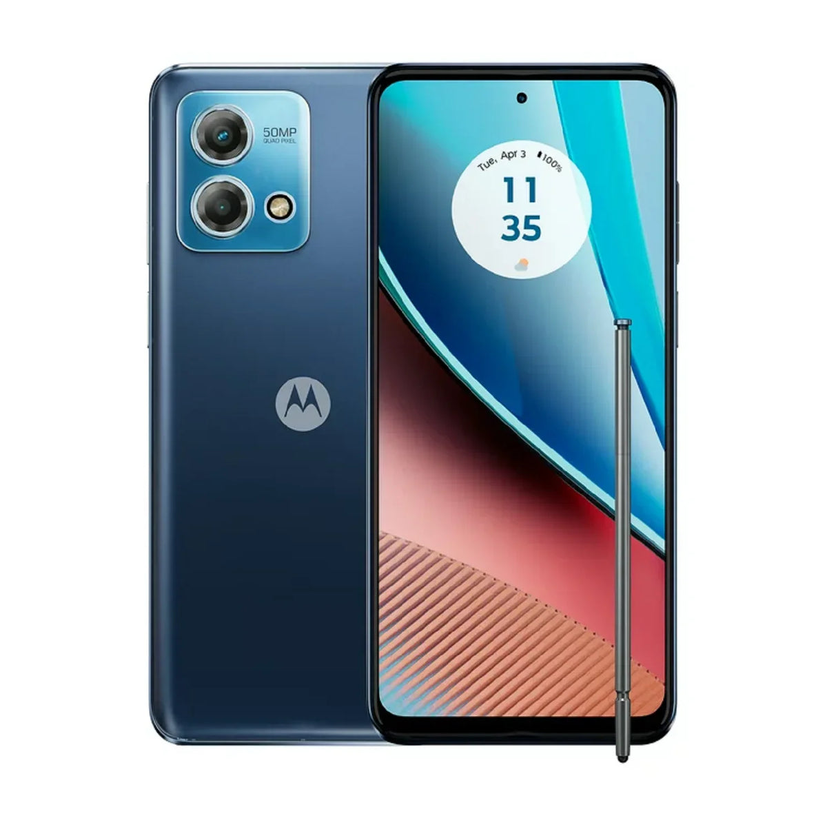 64GB Prepaid STMTXT2317DCPWP Refurbished Stylus Blue RAM Storage (2023) LTE Motorola 6.5'' Smartphone, 4G G Straight 90Hz Talk Moto 4GB