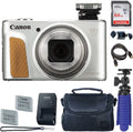 Card Premium + Batteries SX740 Case (Silver) Canon 2 Camera Camera PowerShot + GB with + Digital Tripod HS 64