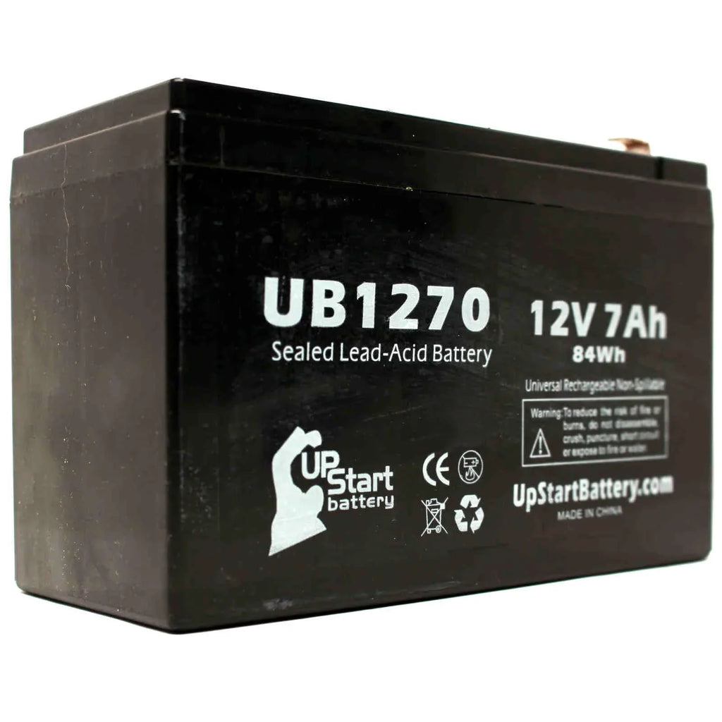 Adapters - Terminal, Pack UB1270 Sealed Upsonic 7000mAh, Compatible Universal 2x - - F1 Includes 4 SLA) F2 Lead to Battery Terminal AGM, (12V, PCM140VR Battery Acid F1 7Ah, Replacement