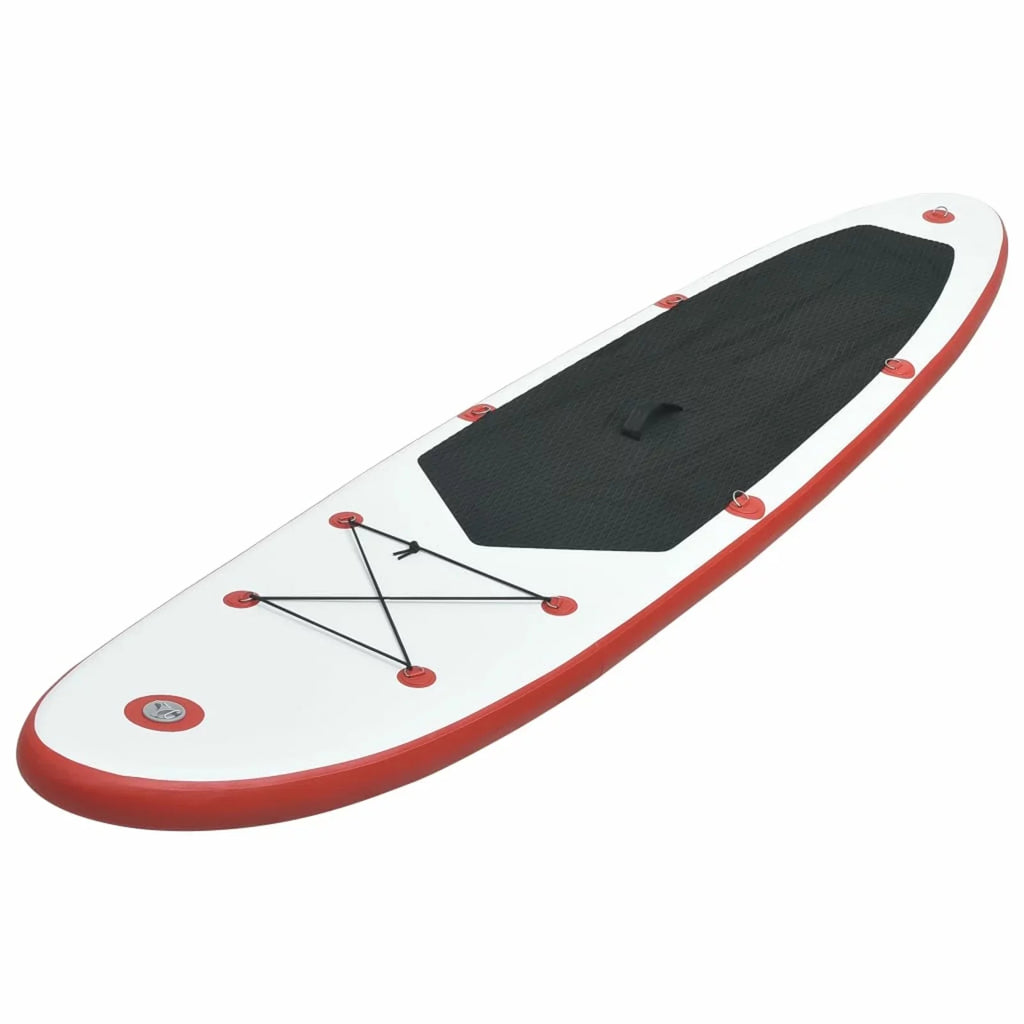 and Inflatable White Paddleboard Andoer Set Red