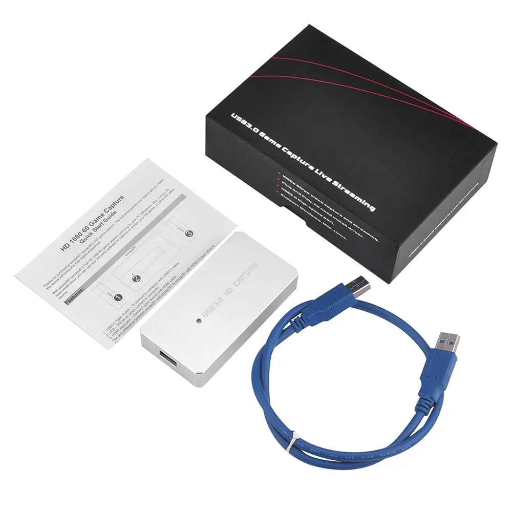 Play Silver PS3 One 1080P and Plug Game Converter 3.0 Capture Live USB ezcap287P Recorder WII Streaming XBOX Video U for Card