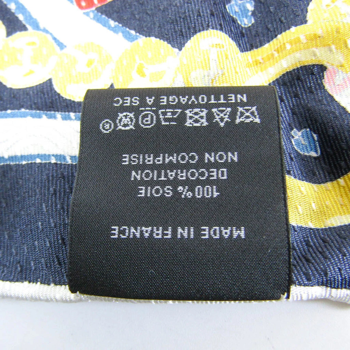 Scarf Women's Multi-color,Navy,White COEUR DE (Good) Silk Hermes LOSANGE DAME Pre-Owned