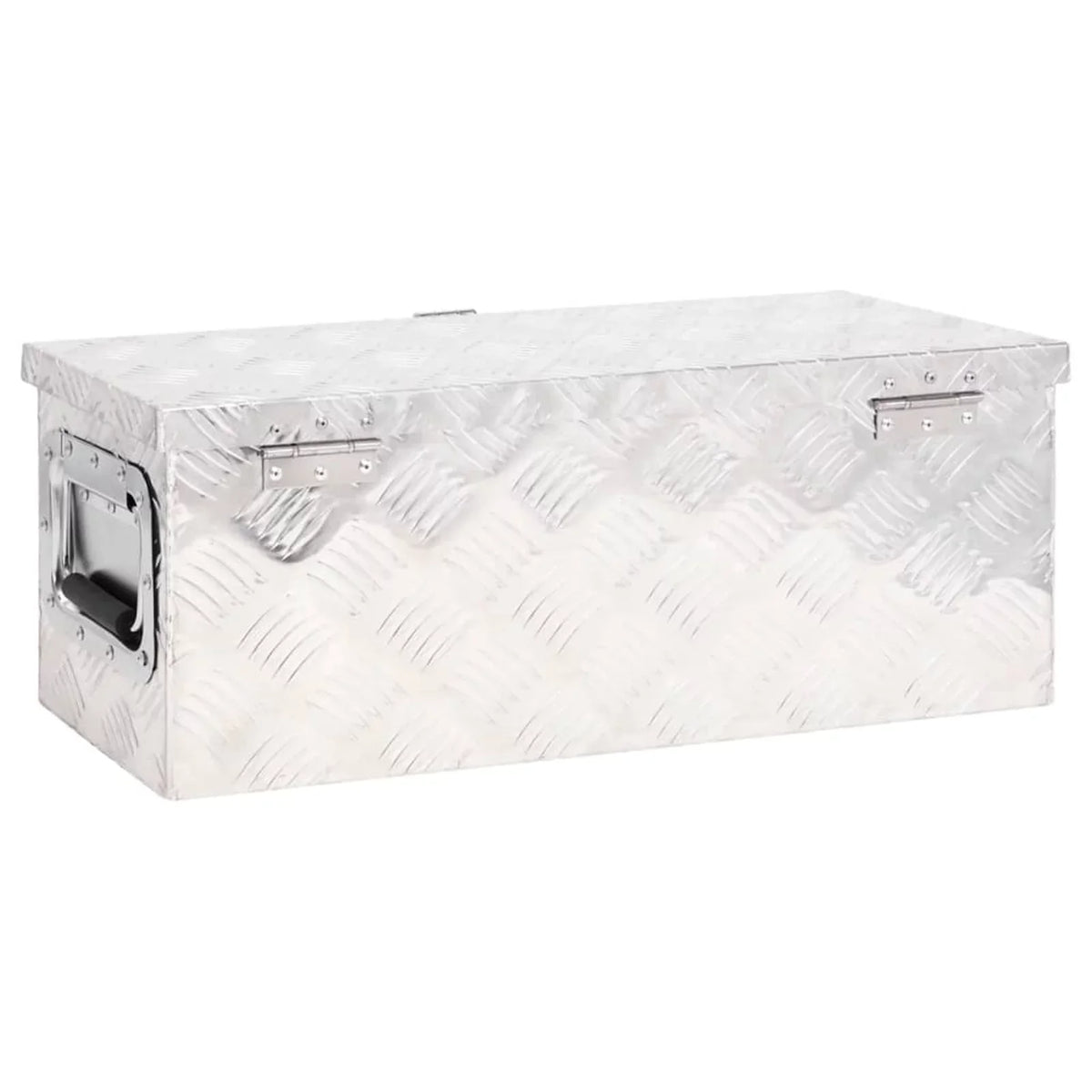 Aluminum Trailer Camping 9.1 9.3 Inches Toolbox (L Vehicle, Box x W x H) Case Underbody Garage, Box for Silver Trip Truck x Organizer x Lockable 23.6 Storage Anself Tool