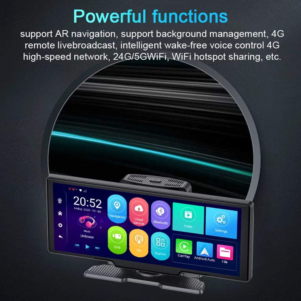 Car Camcorder Recorder 10.26in - Dash Lens Dual Car Degree Safety Experience Video Vision, Angle, Car Night Wide Navigation Cam: - and Multi-language Your DVR, GPS 170 Navigation Enhance