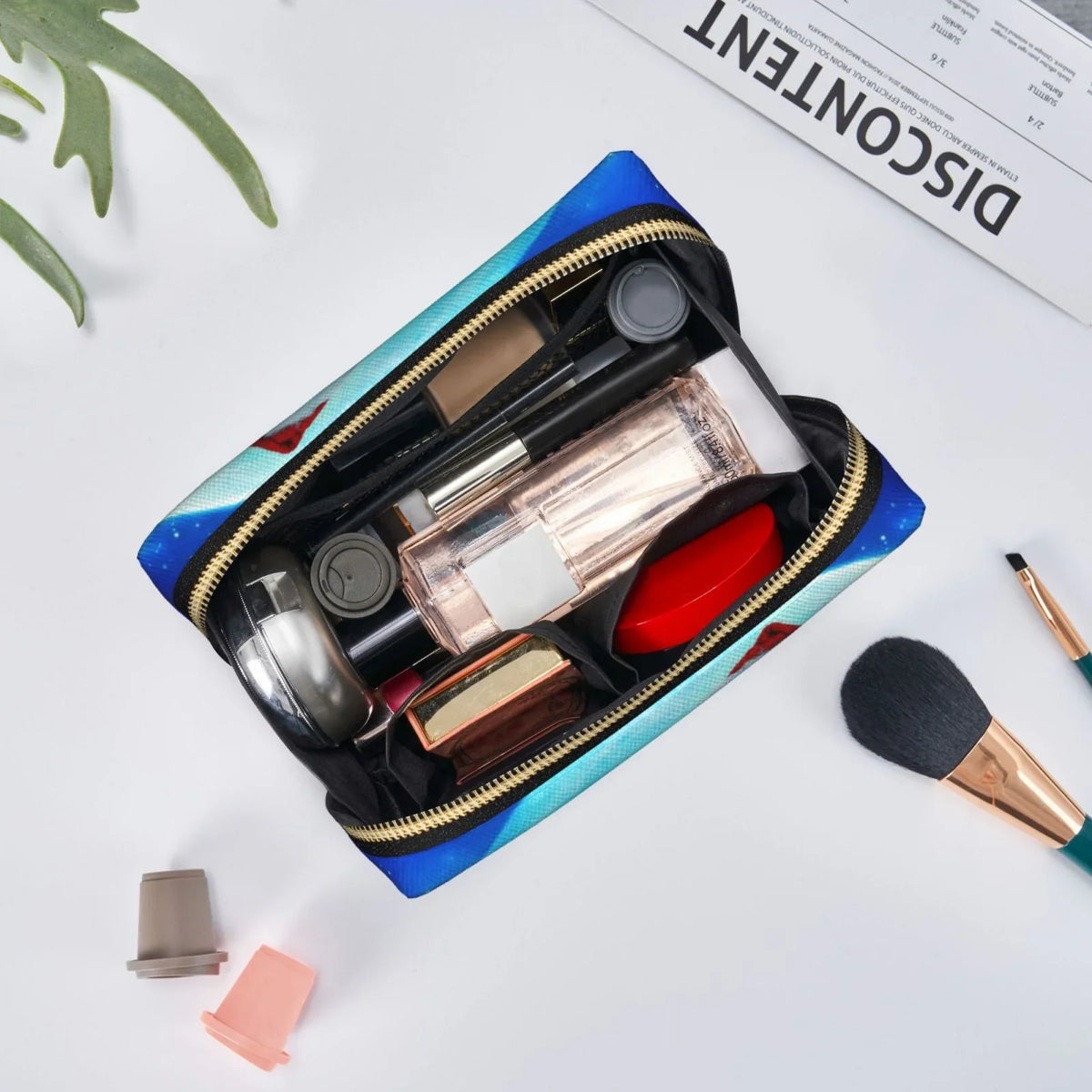 Pouch Grinch Makeup Cosmetic How Bag Storage Christmas Gift Stole The Bag Leather Organizer Portable Purse Travel Toiletry