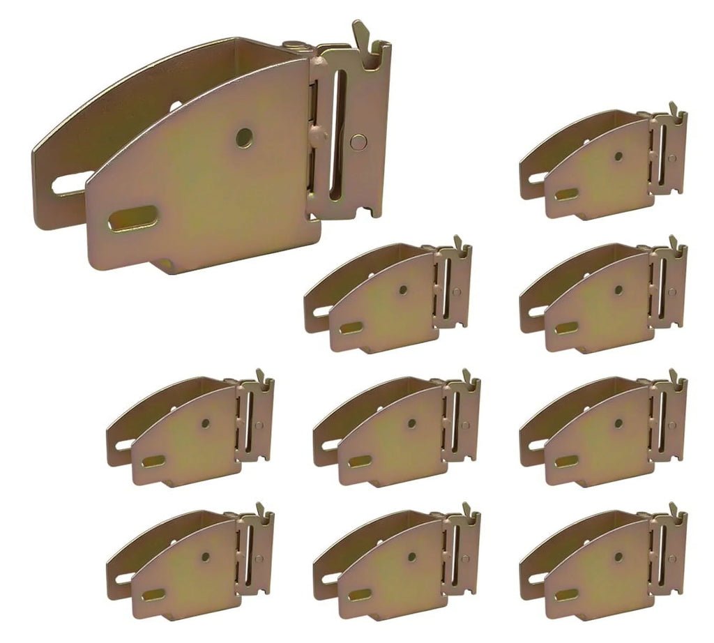 Van Beams Brackets Pack) Hinge Fitting Beam E-Track w/ - 2x4 Enclosed Accessories Rotating Cargo, Track in for - Truck, 2x6 Trailer, (10 Socket E-Track Shelf Wood System Rail & Bracket E & Wood