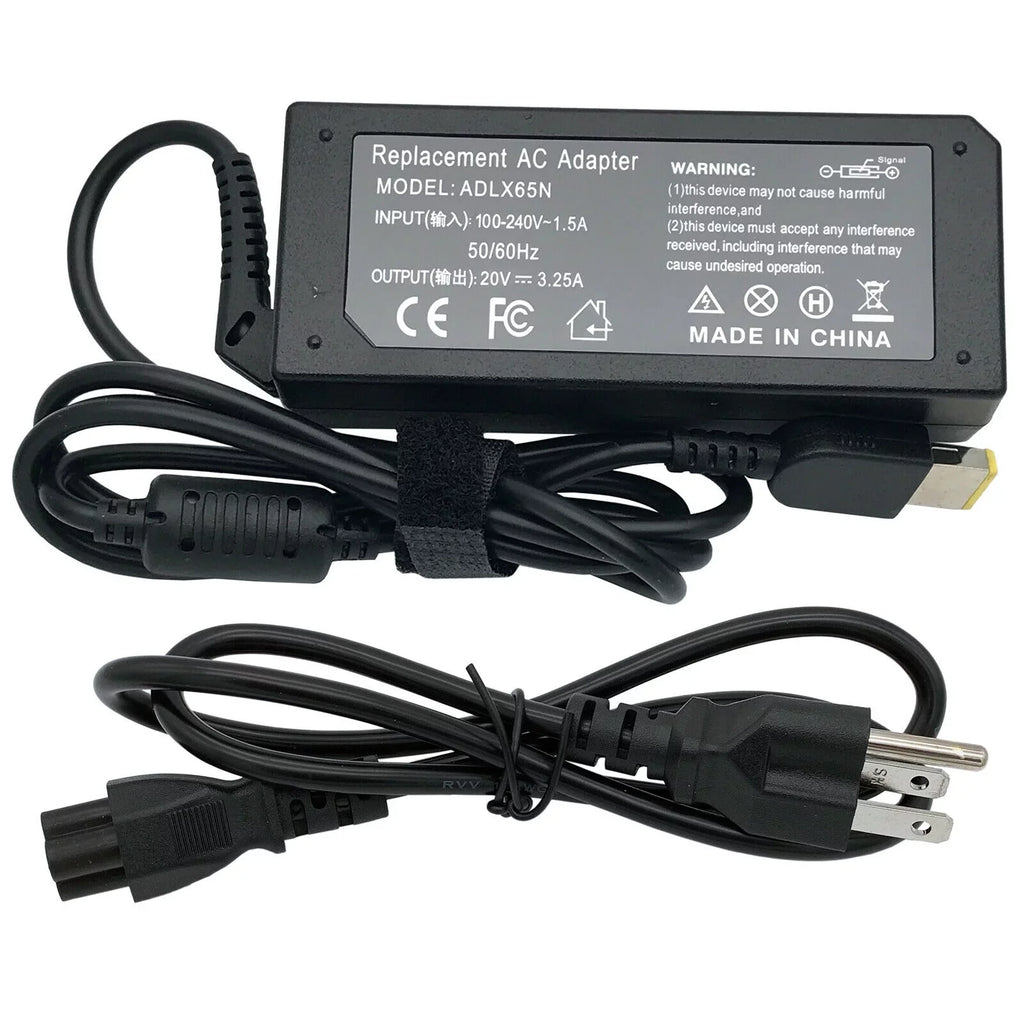 AC 3.25A Adapter Lenovo Power ThinkPad 20V 65W Cord Supply X240 For X250 Charger