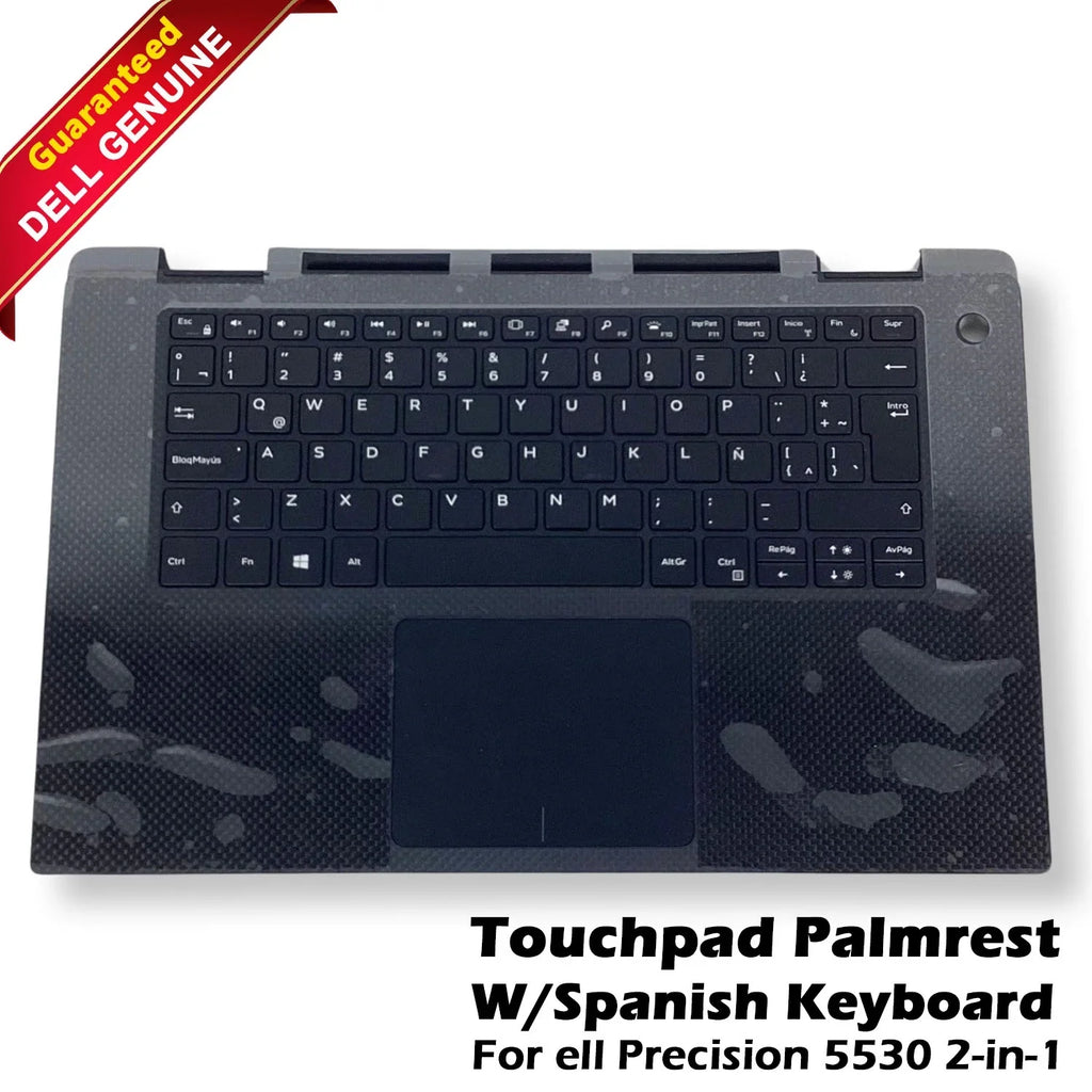 5530 Palmrest Precision Touchpad YFVCJ Spanish Keyboard - Assembly 2-in-1 New