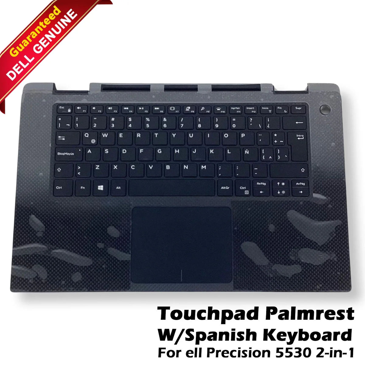 5530 Palmrest Precision Touchpad YFVCJ Spanish Keyboard - Assembly 2-in-1 New