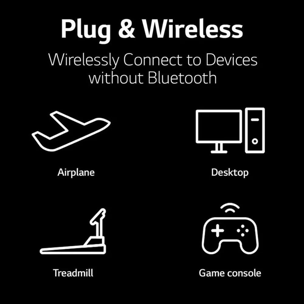 TONE LG Black Open UVnano Earbuds, Cancellation Noise Box Active FP7C True Free Wireless