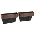 Holders Gap Multifunctional Pair Unique Bargains Car Box Plastic Console Filler Brown Storage Coin Organizer Seat