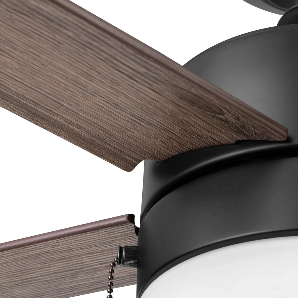 Reverse with Gardens Color Homes Temperature Indoor Light, Ceiling 52" & Airflow Black & Fan Adjustable Pearce Better