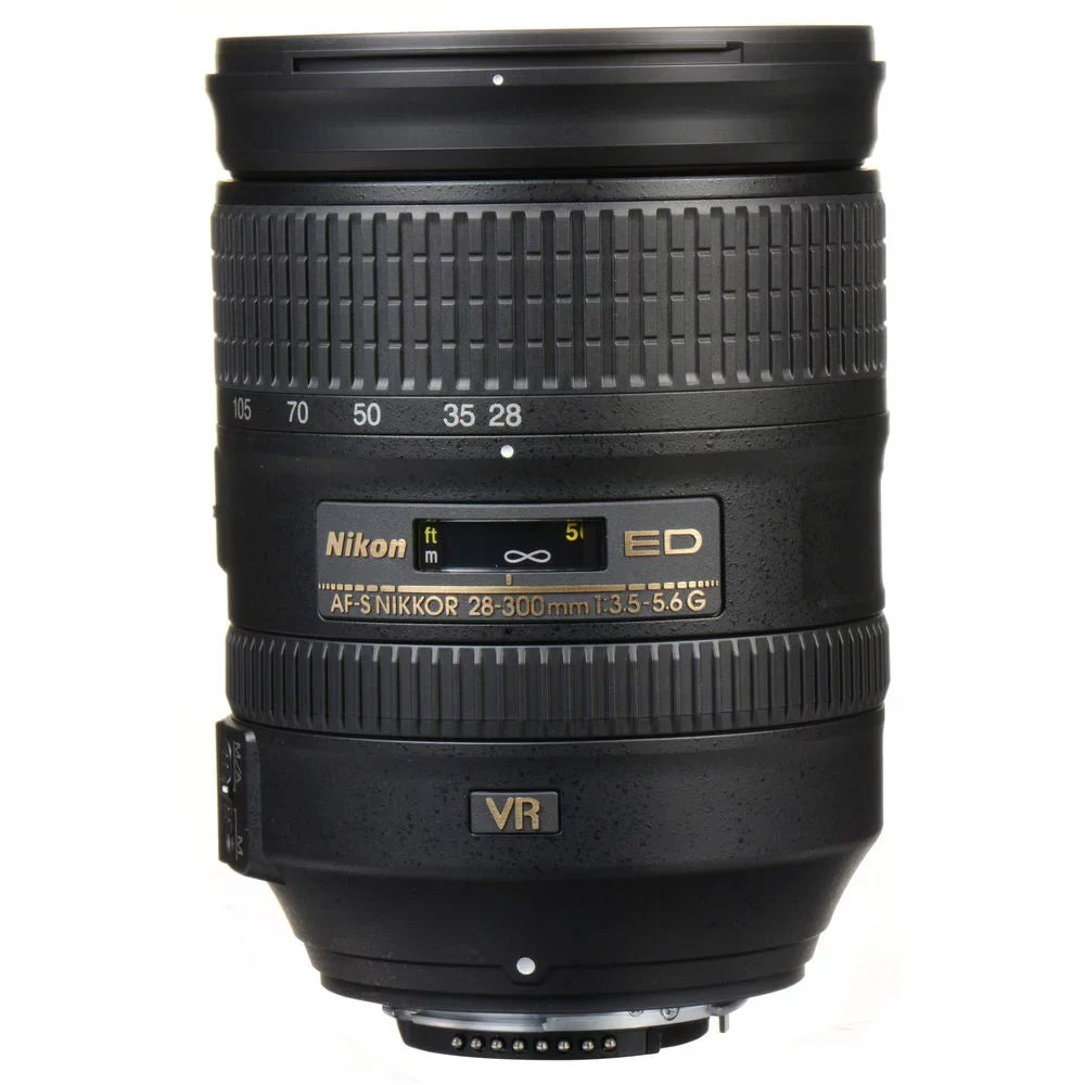 Padded + NIKKOR (2191) + Macro Lens Filter Nikon FL Kit Cleaning Lens f/3.5-5.6G ED CPL, VR Case AF-S Lens 28-300mm UV, + Intl with Cap + Filters Keeper + Kit Tulip Hood Lens