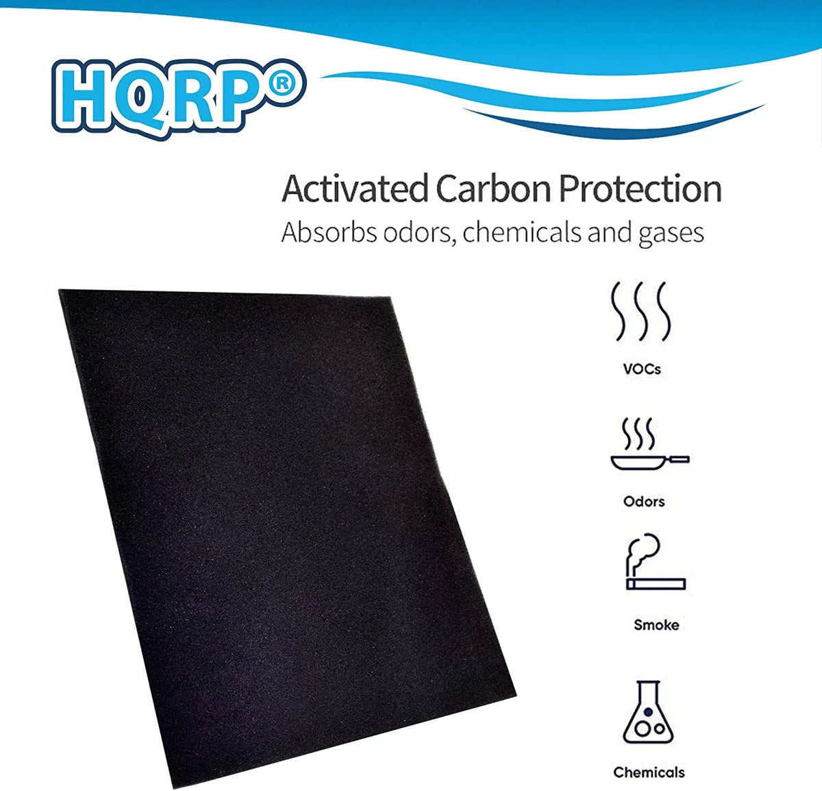 Vornado for AC550 6-pack AC500, Activated Carbon AC350, Purifiers HQRP Air Filter fits AC300, MD1-0023 Replacement