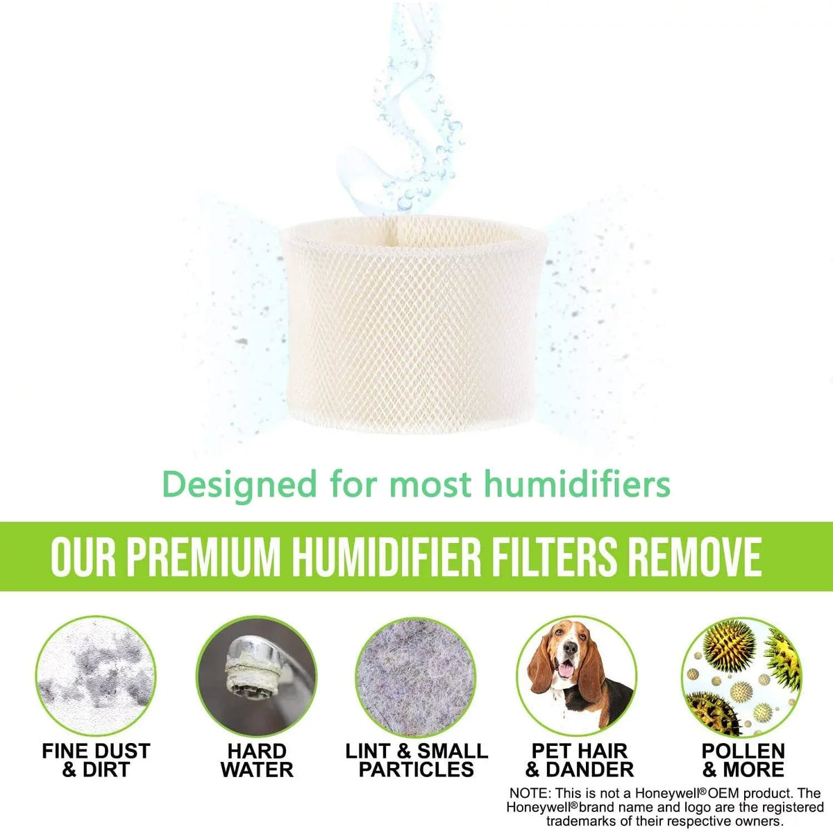 with Part to MAF2 Replacement #EF2. & # air Part Emerson for Designed Humidifier Part Kenmore Compatible 15508, MAF2 Wicking # 4-Pack ITidyHome Noma Emerson Filter Moist