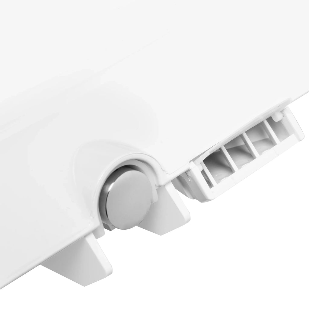 with Round DR801 White Air Seat Select Bidet Deodorizer, Warm and Brondell Sidearm Dryer Swash