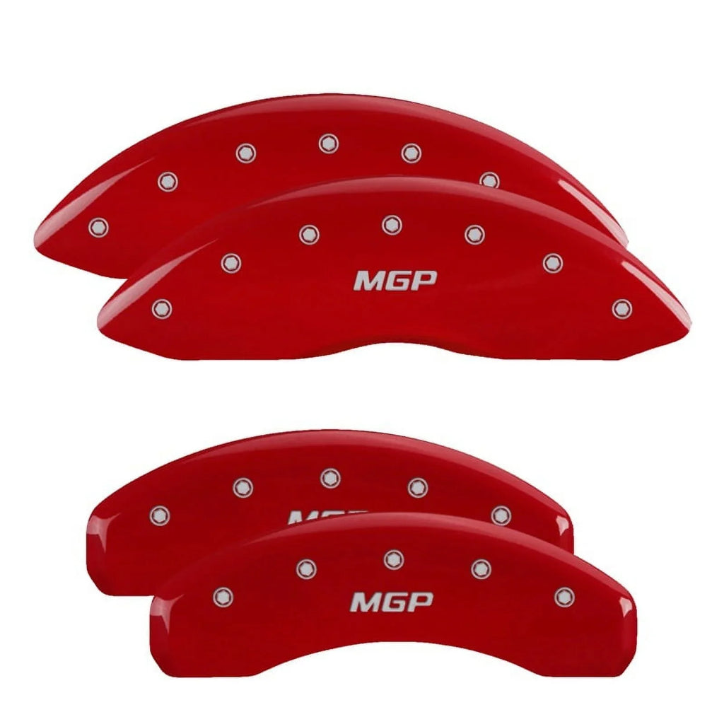Red finish Caliper silver 2013 300C Covers MGP ch Fits select: Wing Style Engraved 2/Chrysler 300, CHRYSLER CHRYSLER Rear & 4 Front LIMITED 2012
