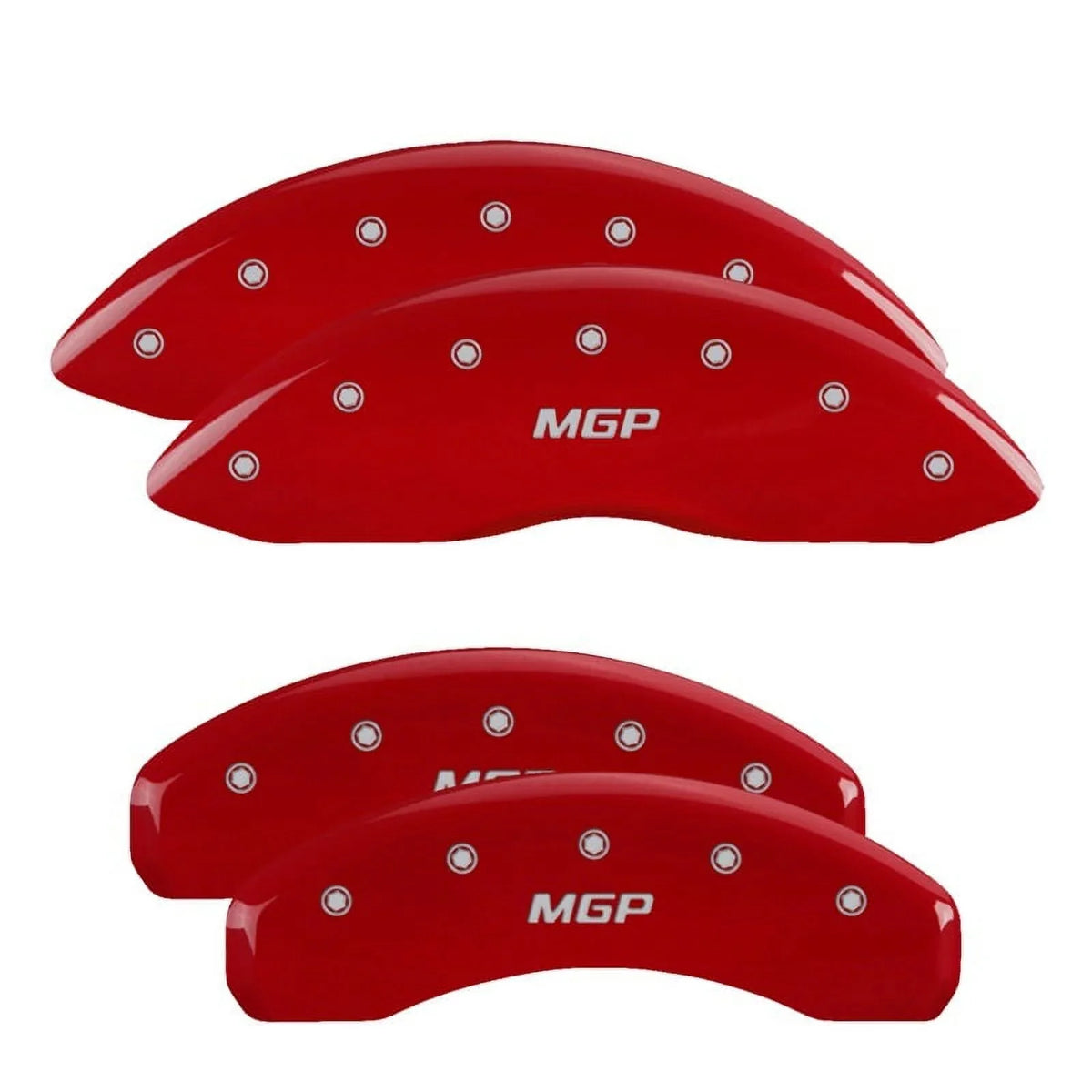 Red finish Caliper silver 2013 300C Covers MGP ch Fits select: Wing Style Engraved 2/Chrysler 300, CHRYSLER CHRYSLER Rear & 4 Front LIMITED 2012