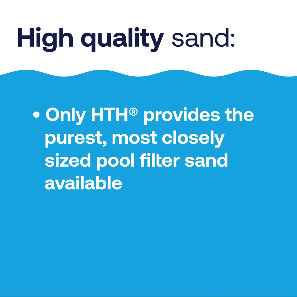 50lb Filter for Swimming Pools, Sand Pool Care HTH Pool
