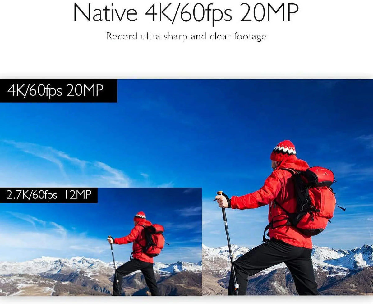Touch with Helmet 131ft V50 Action 2.0 AKASO Screen EIS Camera, Accessories Zoom 4K Underwater Camera Sports 60fps and Elite 8X Camera