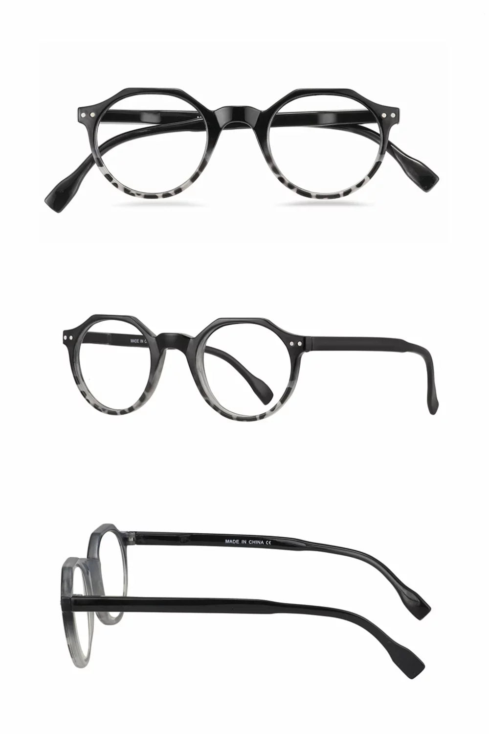 3 Round Blue Pairs Vintage Light Reading Womens Readers Glasses Mens Blocking