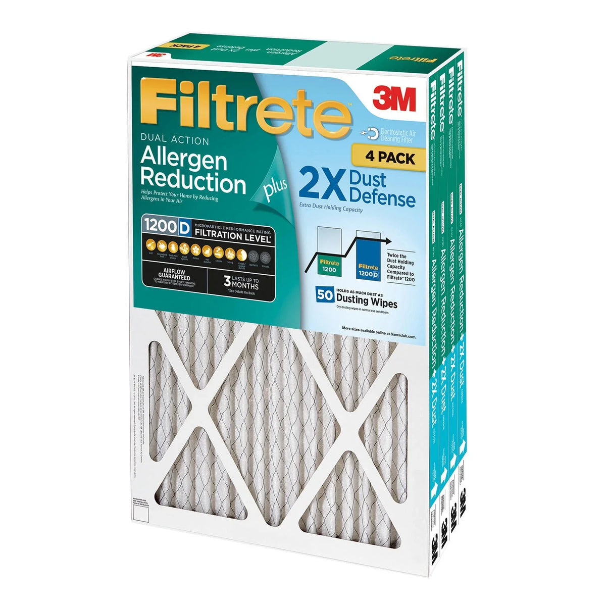 Plus x Allergen 25 Filter, 25 in Dust in Filtrete(TM) in 1 Reduction x