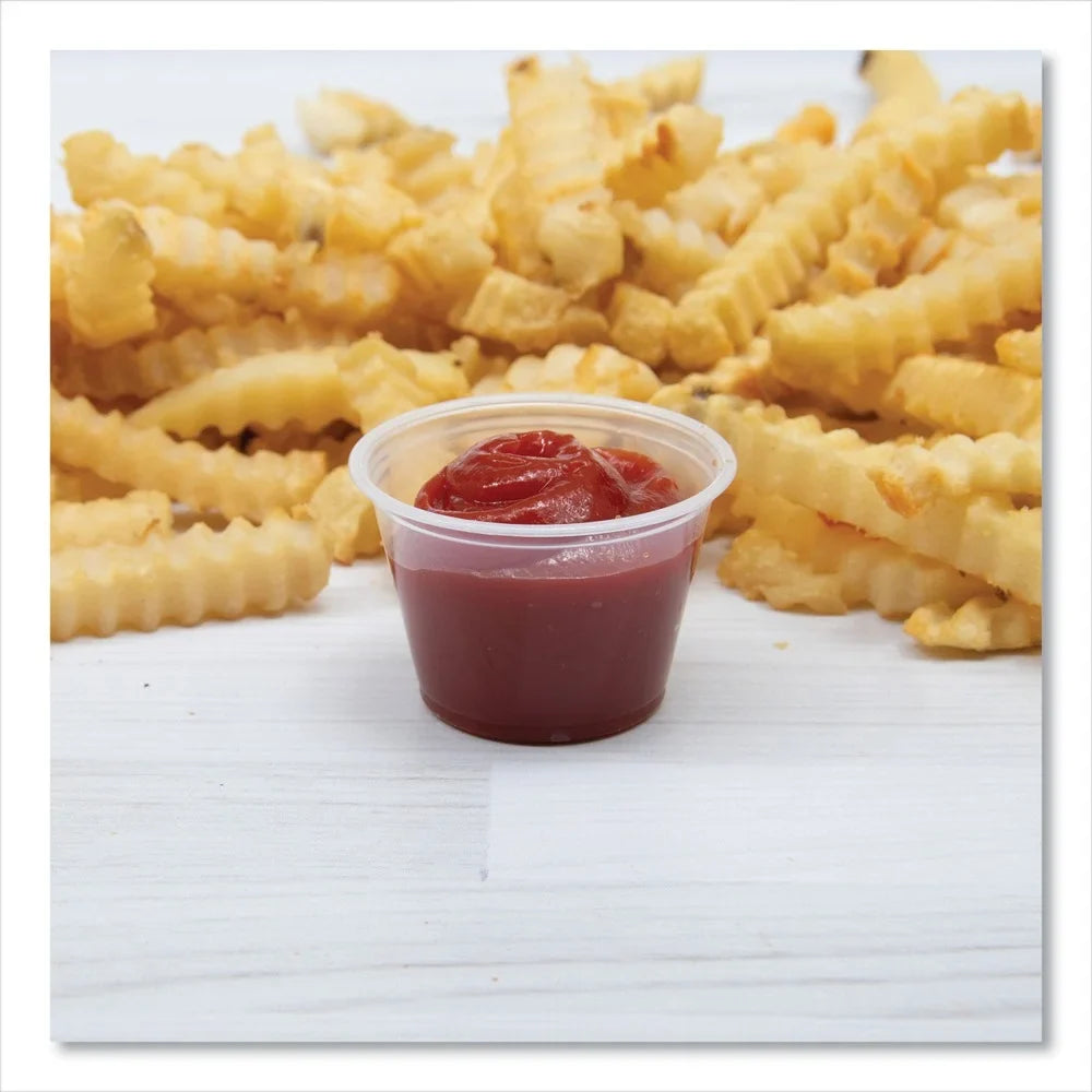 Clear Conex 4 Polypropylene Containers Complements - Dart (2500/Carton)] Portion oz. 400PC