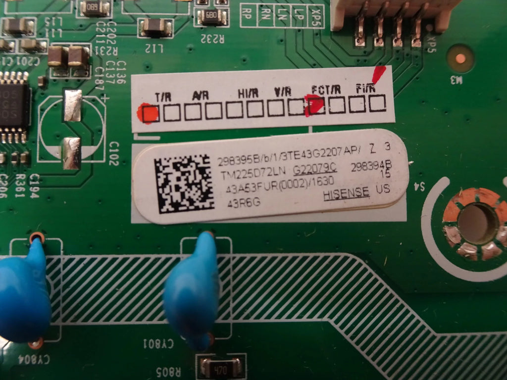 Hisense Main 298395B Board 43R6G