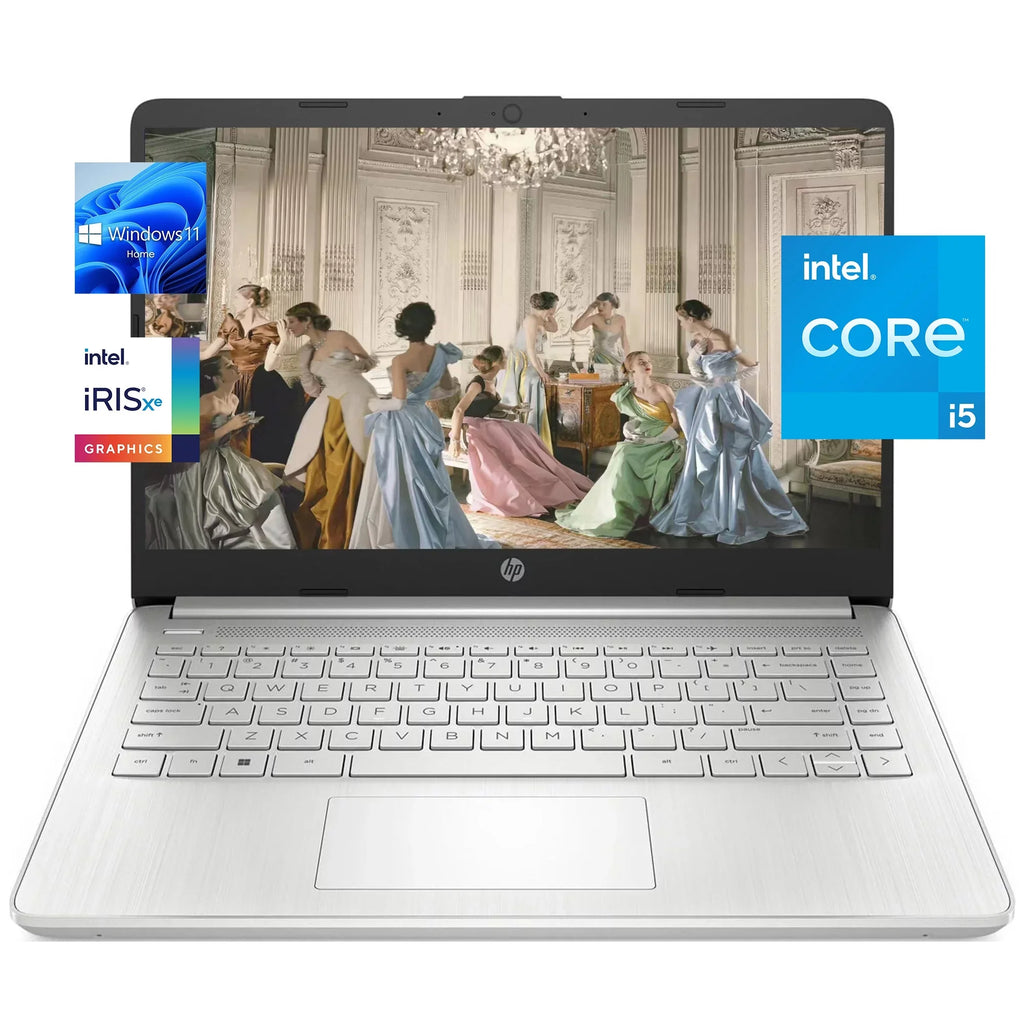 USB, PCIe Home HP i7-1065G7), Laptop Webcam, 4.2GHz HD 14" Iris i5-1135G7 SSD, RAM, Graphic, up HDMI, Xe (Beat Computer, Silver, Windows 11 to Wi-Fi, 16GB 512GB Quad-Core