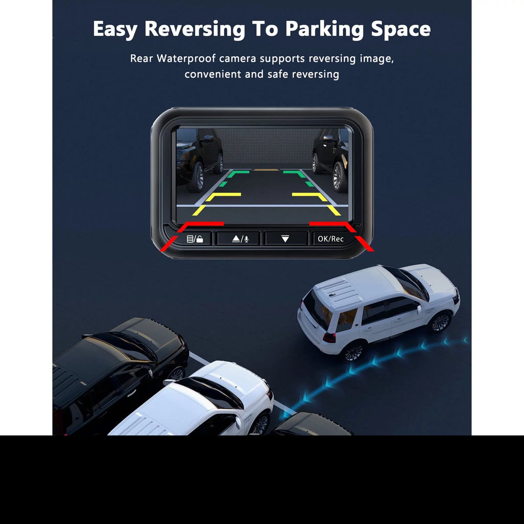 1080P TOGUARD with Loop Cam Camera Recording, 2.45-inch LCD G-Sensor, Car Parking Display, and Night Rear, Mode, with Camera, Dash Vision, Dash WDR Front Dashcam