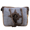 Genuine Wool OHLAY Canvas KB purse women Upcycled western KB683 Hair-on TOTE Upcycled bag Leather handbag