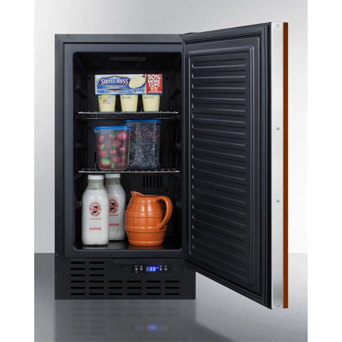 built-in and compliant a lock 18" all-refrigerator digital wide front thermostat door, panel-ready with undercounter ADA