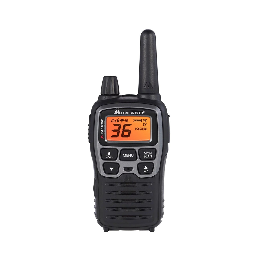 38-mile, Black Walkie Channels, X-Talker bundle Talkies, FRS Radio Midland Two-Way T71VP3 36