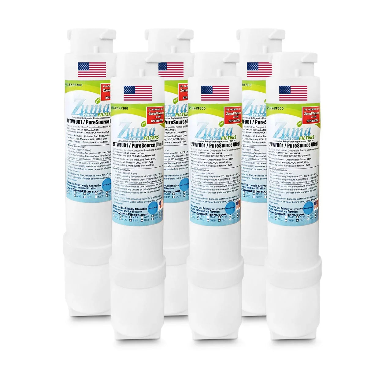 with Water FPBS2777RF9 Filter - , - Brand and Made 6 ZUMA , Ice U.S.A. Pack in Compatible