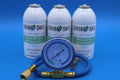 R-22a and Envirosafe 3 Air R22 cans Arctic a systems, R22a, gauge, for