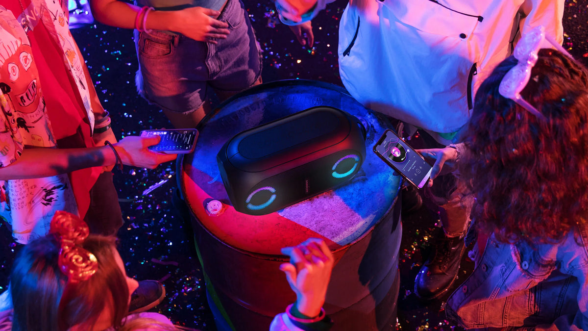| A3390Z12 | Anker- Black Portable | IPX7 Playtime 80W PartyCast by Soundcore | Waterproof Speaker 18-Hour | Rave