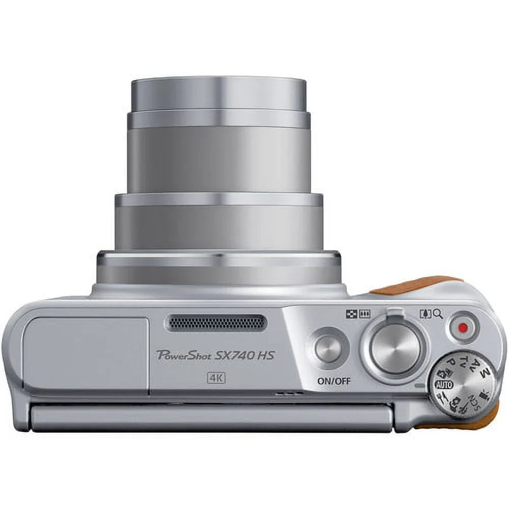 Card Premium + Batteries SX740 Case (Silver) Canon 2 Camera Camera PowerShot + GB with + Digital Tripod HS 64