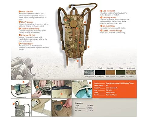 (4000331503) Tactical 3L, Hydration Pack, Multicam SOURCE 3L