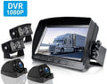 ZEROXCLUB 1080P Waterproof Backup 7" Truck Camera Rv HD Camera Up Semi BY704 Wired RV Bus Night Monitor Kit for Trailer Box Vision Back