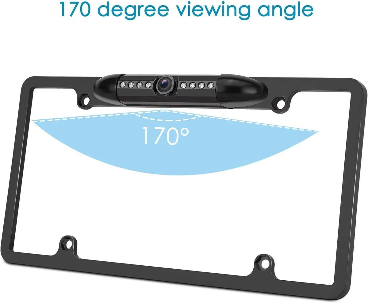 License Plate Black for Backup Rearview Frame Camera XAV-AX150