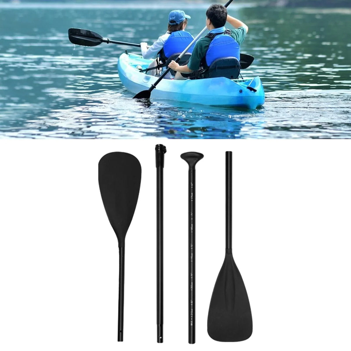Paddle Rafting Accessories Boating Paddles Board Boat Tnarru Head Sport s for Boat Double Inflatable Paddle Water Detachable