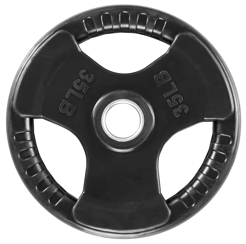 French ft Bar w/7 (New) Weight Set Grip Olympic 395 Rubber lbs Plate Fitness