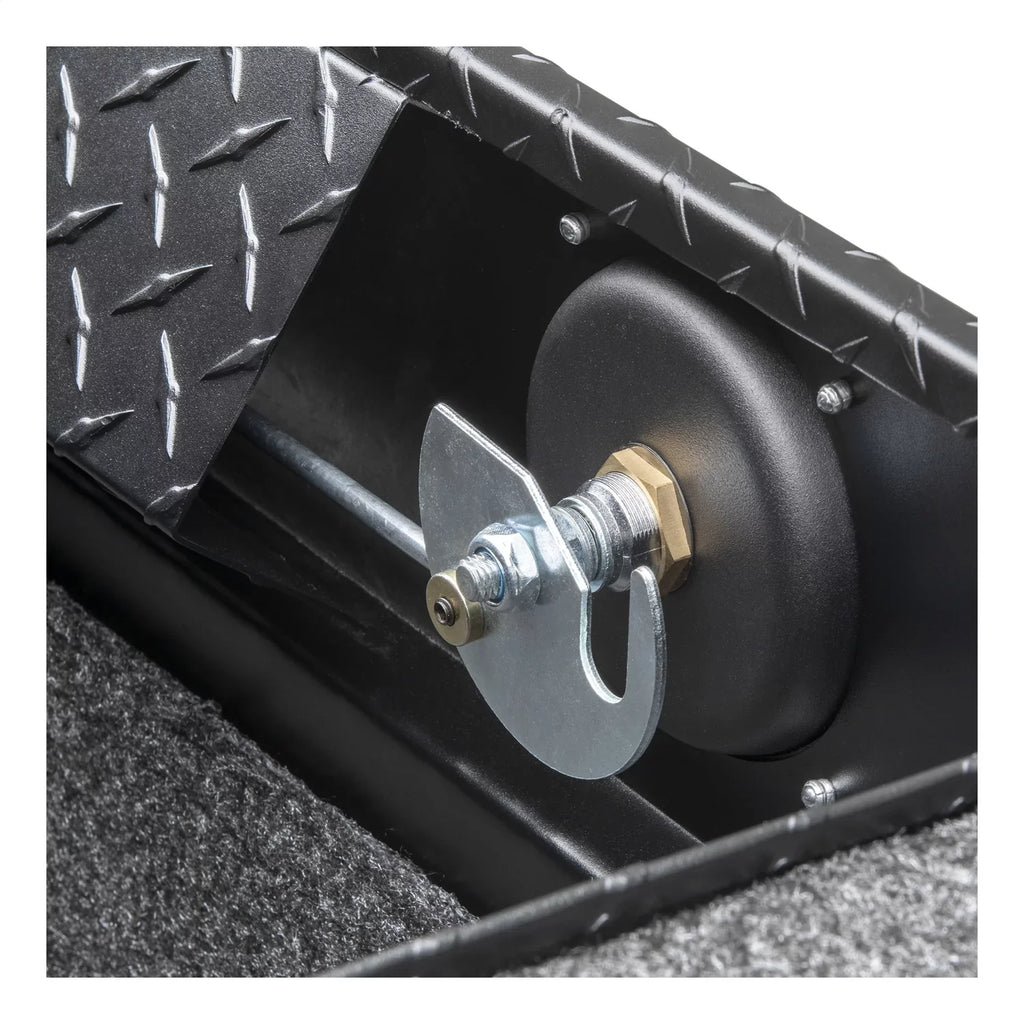 TOOLBOX MATTE Welding SECURE BLACK RAIL SL-72-LP-MB-R UWS/United WITH LOCK Services UWSSL-72-LP-MB-R LOW PRO 72IN
